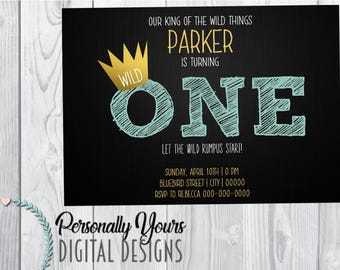 Where The Wild Things Are Birthday Invitation