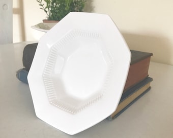 Vintage White Ironstone Bowls / Set of 10 Small Ironstone Bowls