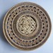 Wicker and China Serving Trays, Rattan and China Serving Trays, Vintage Wicker and China Serving Tray, Round Wicker Lazy Susanb