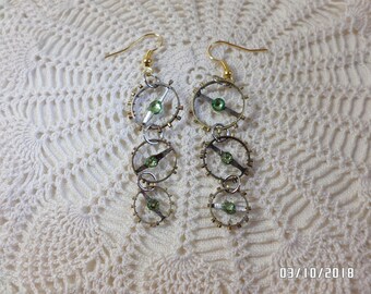 Steampunk Vintage Watch Part Earrings