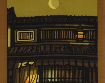 Clifton Karhu 'Moonlight Nishijin' Furoshiki Japanese Fabric w/Free Insured Shipping