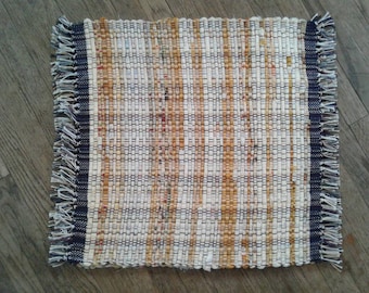 Yellow hand woven placemats