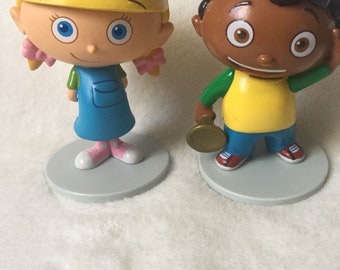 2 Little Einsteins Mini Figurines Cake Toppers Quincy and Annie