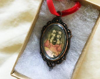 Double Portrait Cameo - Original Art