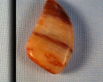 Nevada Banded Orange Agate Designer Cabochon 8051