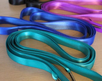 Replacement Corset Laces, Double-Sided Satin Ribbon