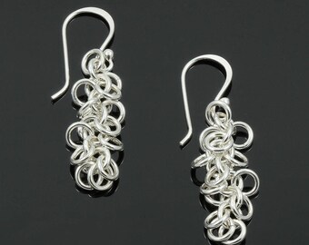Handmade Shaggy Loops Chainmaille Earrings