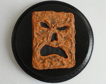 Necronomicon / Book of the Dead Wall Plaque Pumpkin/Jack-o-Lantern Paint theme.