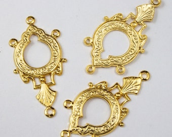 35mm Gold Art Nouveau Chandelier (2 Pcs) #2065