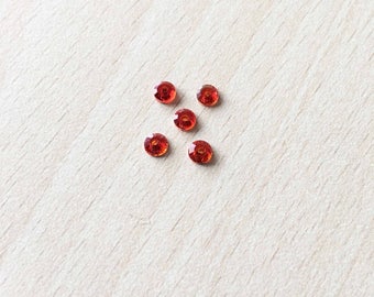 Swarovski rhinestone flat back fire opal 4 mm