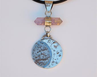 Moon Phase Pendant Necklace // Crescent Moon Necklace
