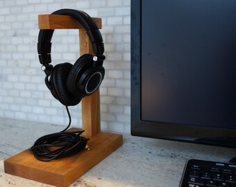Wood Headphone Stand | The Classic | Headphone Holder | Headset Stand | Headset Holder