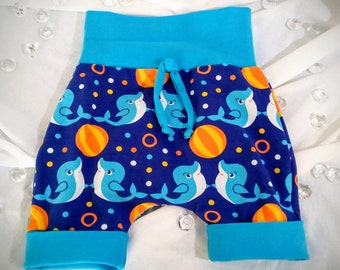 Shorts style harem pants 1-3 years jersey fabric evoutif stretchy unisex only 1 available