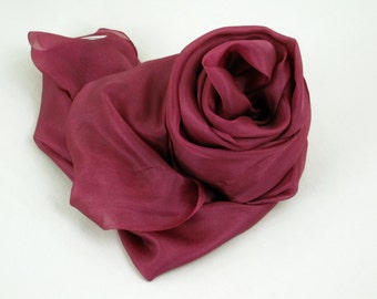 Sorbet Berry Silk Scarf