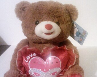 Teddy Bear With Love Heart And Music