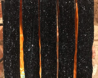 Black Sparkle Headband, Silver Sparkle Non-SLIP Adjustable Headband, Nonslip headband, non slip headband, no slip headband