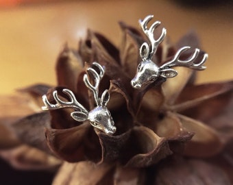 Deer Earring / handcraft / Sterling silver