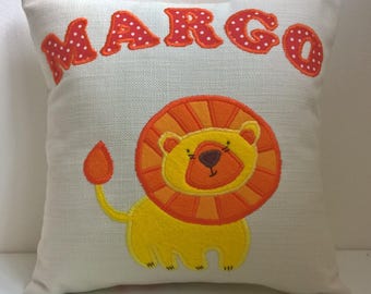 Personalised Lion Cushion