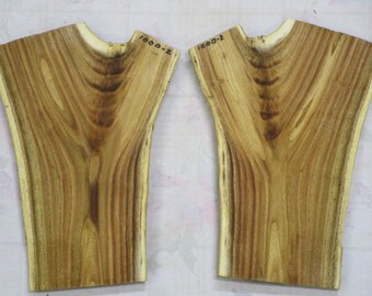 Craft Supplies- Bookmatched Mimosa- Crotch Figure-#1000-2