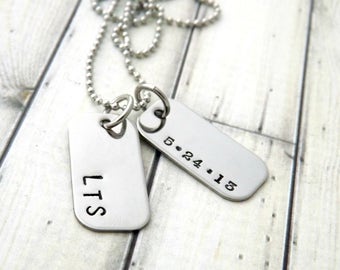 personalized necklace-mens necklace-boys necklace-dog tag necklace-boys personalized necklace-personalized mens jewelry