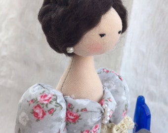 pin cushion, pincushion, doll pin cushion, handmade pin cushion