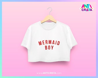 Men Crop-top Mermaid Boy