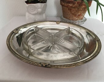 truly made of silver and glass vintage 30s appetizer