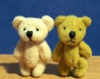 Miniature Set of 2 Teddy Bears