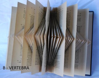 Altered Books Folded Book Wall Sculptures, 5 styles to choose from