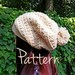 Crochet Pattern Slouchy Beanie Pom Pom Winter Fall Autumn Hat Textured Easy Beginner PDF Tutorial Download Slouch Cute Comfy Womens Teen