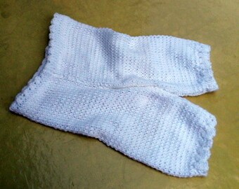 Baby Hose, Hose, Strickhose, Kombi Mode, weiß, Taufe, Baby, Baumwolle
