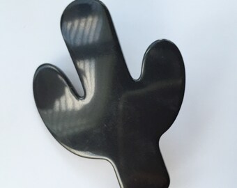 Black Cactus French Barrette, for parties, special occasion, fun