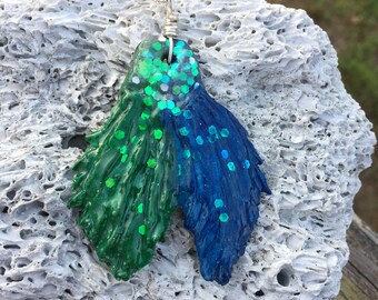 Mermaid Necklace. Mermaid Tail Necklace, Fantasy Necklace, Mermaid Jewelry, Summer Necklace, Beach Jewelry, Beach Necklace