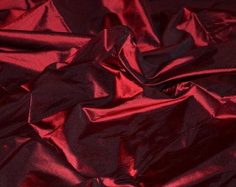 Fine Indian Silk taffeta - Dark Red / Sangria -Fat quarter- TF 63