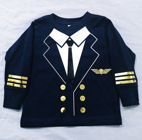Pilot T-Shirt Long sleeve - Toddler, Costume, Halloowen, Dress up
