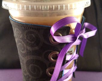Coffee Corset - Black Swirl