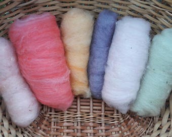 Stash Builder Mixed Dyed Wool Batting