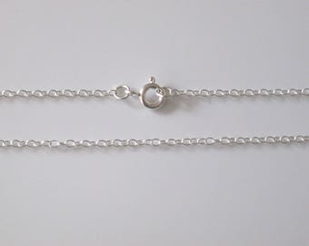 925 Sterling Silver Fine Trace 1.5mm Necklace Chain 15" 16" 17" 18" 19" 20" 22" 24" 26" 28" 30"