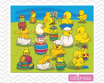 Easter Jigsaw Puzzle, Easter Basket Stuffer, Easter Gift for Kids, Easter Basket Gift, Jigsaw Photo Puzzle, Gift for Kids, Personalized Gift
