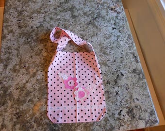 Couture Shabby Chic style pink poke Dot messenger bag