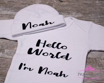 Baby Boy Coming Home Outfit - Baby Boy Clothes - Baby Boy Gift - Baby Boy Outfit - Personalized Baby Boy Gift - Newborn Boy - Infant - gift