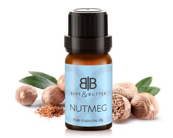 Nutmeg Essential Oil 100% Pure Natural Fragrance Aromatherapy - 1ml Tester Vial, 10ml, 30ml, 50ml, 100ml Bottle