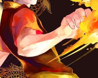 Avartar: Zuko High Quality Poster,Print,11x17,Anime