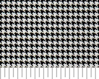 Fabric Finders Mini Black and White Houndstooth Fabric