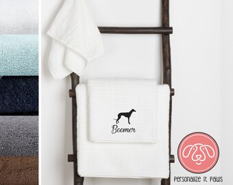 Greyhound Embroidered Towel