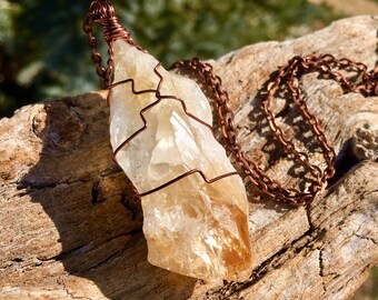 Citrine Necklace for Manifesting Success & Abundance - Solar Plexus Chakra Stone