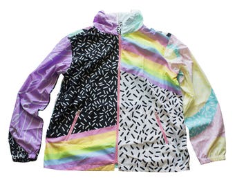 aesthetix windbreaker XS - 3XL | plus size kawaii pastel decora fairy kei harajuku cute 90s 80s tumblr rainbow kitsch pastel grunge jfashion