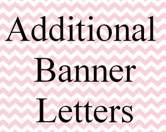 Additional Banner Letters