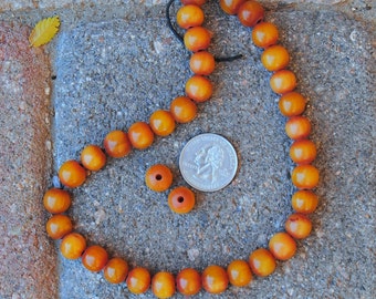 African Copal Resin Beads: 11mm