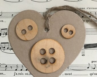 Wood round sewing buttons